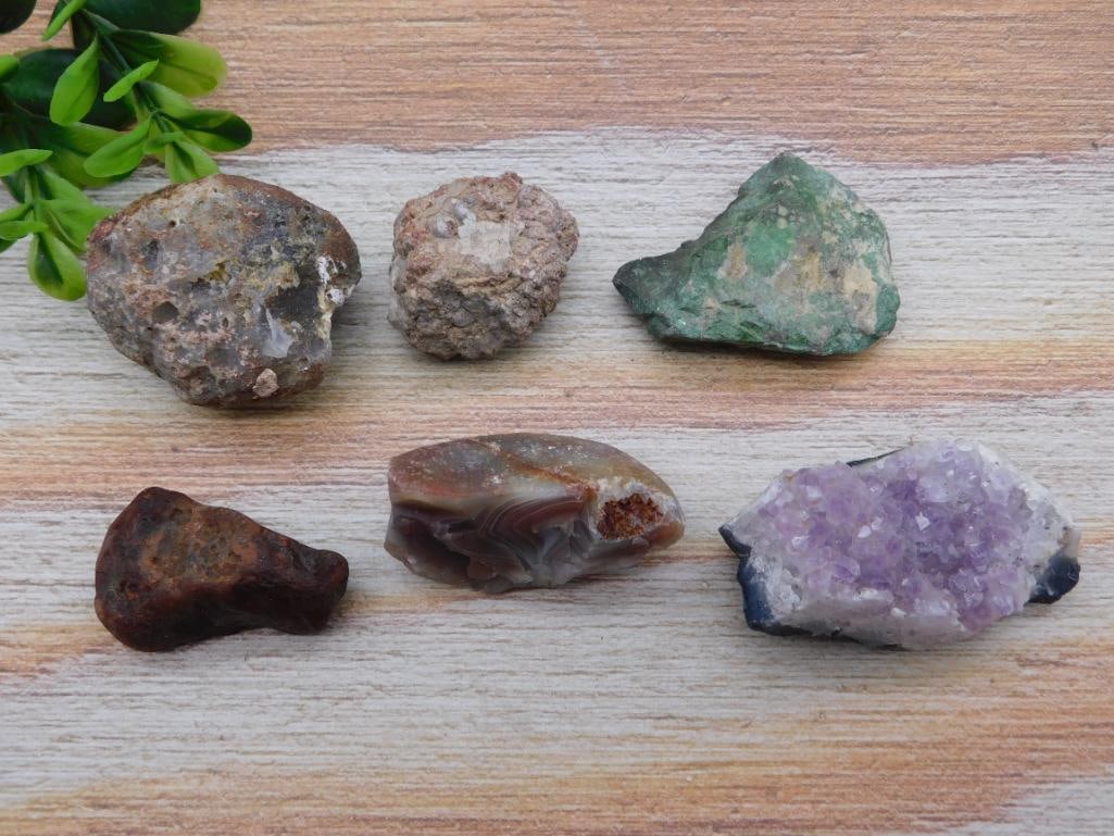 MIXED LOT ROCK STONE LAPIDARY SPECIMEN: WELCOME TO HATMAN AUCTIONS! SPECIAL NOTICE: Please see photos for measurements and descriptions. ***Yes, we have in house shipping with MANY REPEAT CUSTOMERS because of our streamlined service.