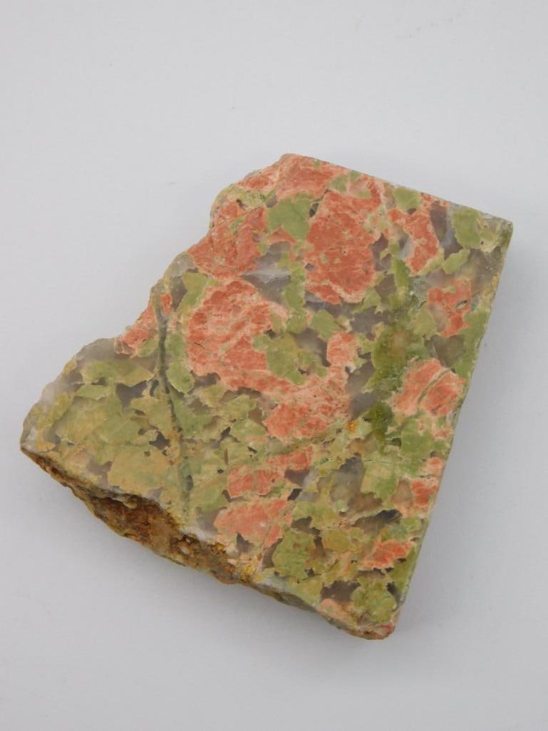 UNAKITE ROCK STONE LAPIDARY SPECIMEN: WELCOME TO HATMAN AUCTIONS! SPECIAL NOTICE: Please see photos for measurements and descriptions. ***Yes, we have in house shipping with MANY REPEAT CUSTOMERS because of our streamlined service.