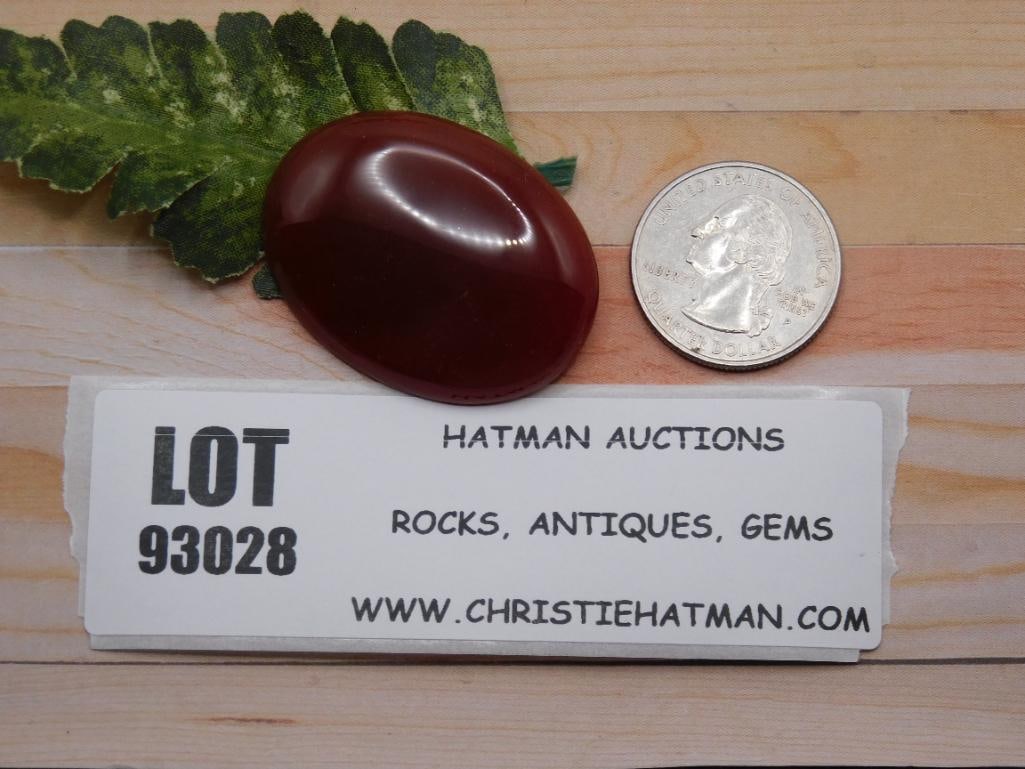 CARNELIAN CABOCHON ROCK STONE LAPIDARY SPECIMEN (1 of 1)