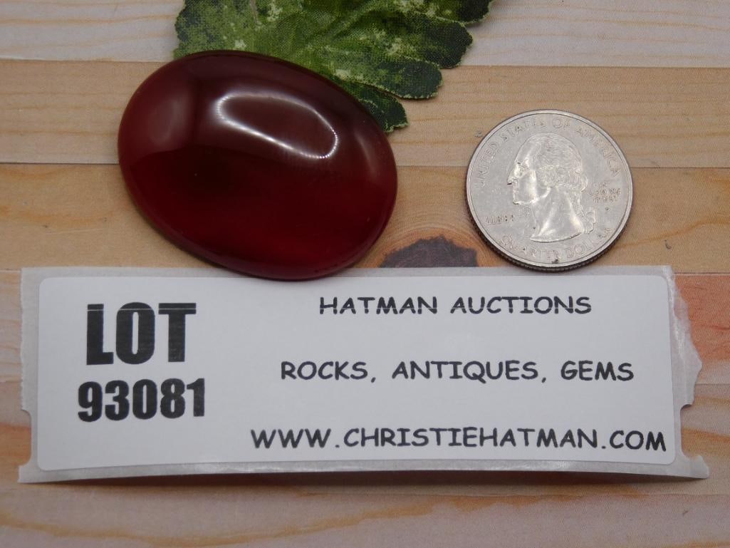 CARNELIAN CABOCHON ROCK STONE LAPIDARY SPECIMEN (1 of 1)