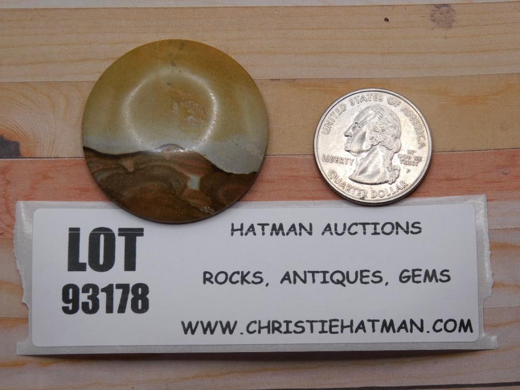 JASPER CABOCHON ROCK STONE LAPIDARY SPECIMEN: JASPER CABOCHON ROCK STONE LAPIDARY SPECIMEN