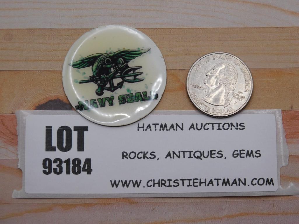 NAVY SEAL CABOCHON ROCK STONE LAPIDARY SPECIMEN: NAVY SEAL CABOCHON ROCK STONE LAPIDARY SPECIMEN