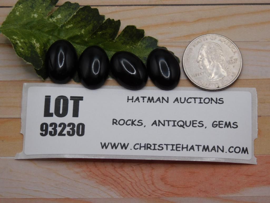 OBSIDIAN CABOCHONS ROCK STONE LAPIDARY SPECIMEN (1 of 1)