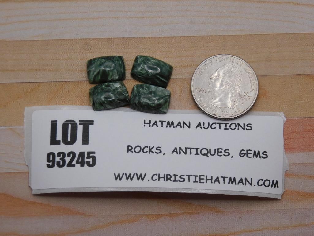 SERAPHINITE CABOCHONS ROCK STONE LAPIDARY SPECIMEN: SERAPHINITE CABOCHONS ROCK STONE LAPIDARY SPECIMEN