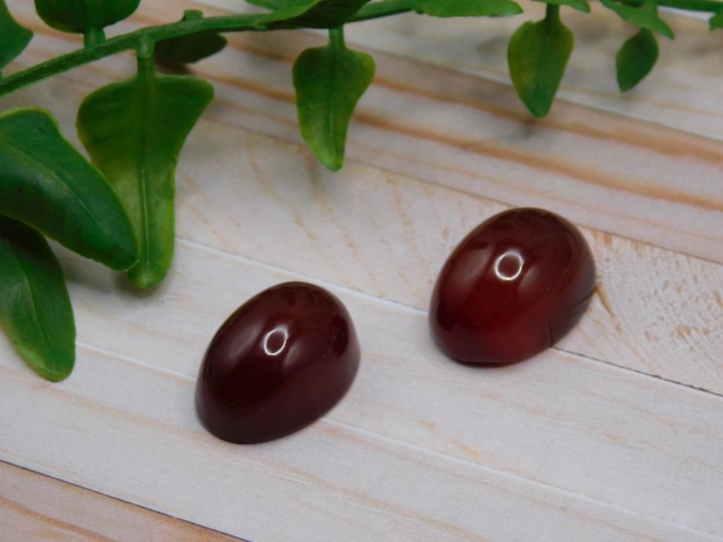 CARNELIAN CABOCHONS ROCK STONE LAPIDARY SPECIMEN (1 of 2)