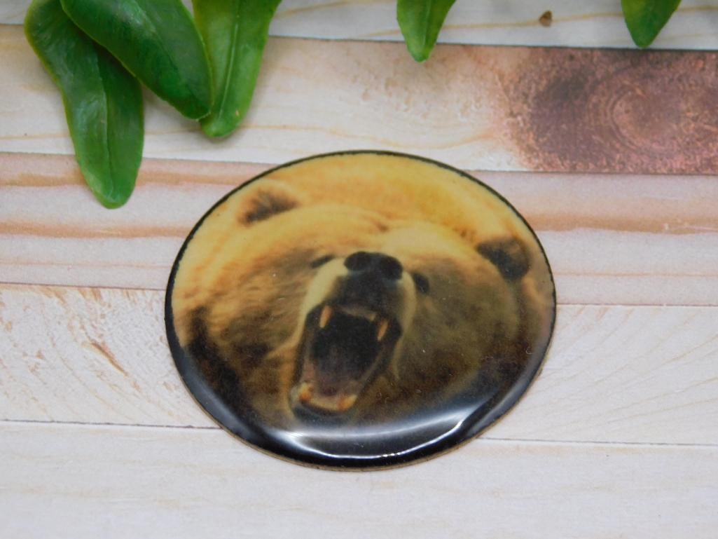BEAR CABOCHON ROCK STONE LAPIDARY SPECIMEN: BEAR CABOCHON ROCK STONE LAPIDARY SPECIMEN