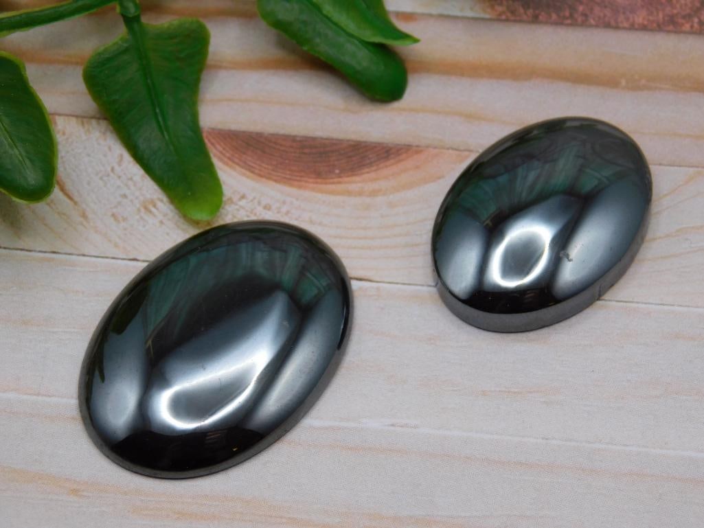 HEMATITE CABOCHONS ROCK STONE LAPIDARY SPECIMEN: HEMATITE CABOCHONS ROCK STONE LAPIDARY SPECIMEN