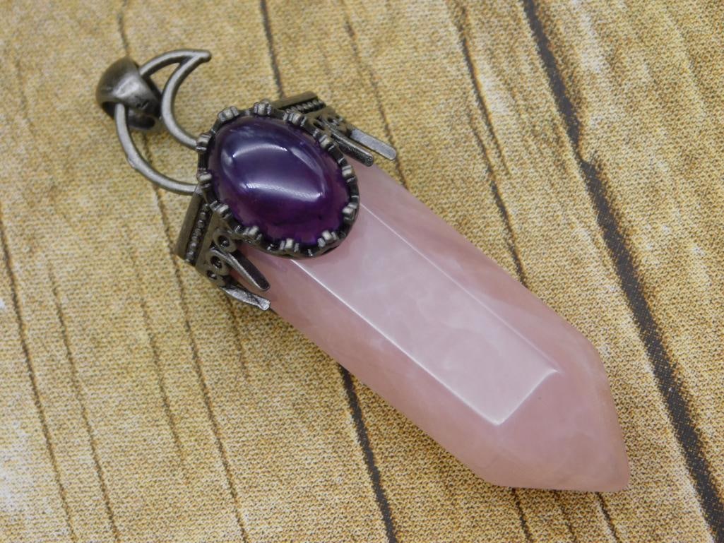 MIXED STONE PENDANT ROCK STONE LAPIDARY SPECIMEN (1 of 2)