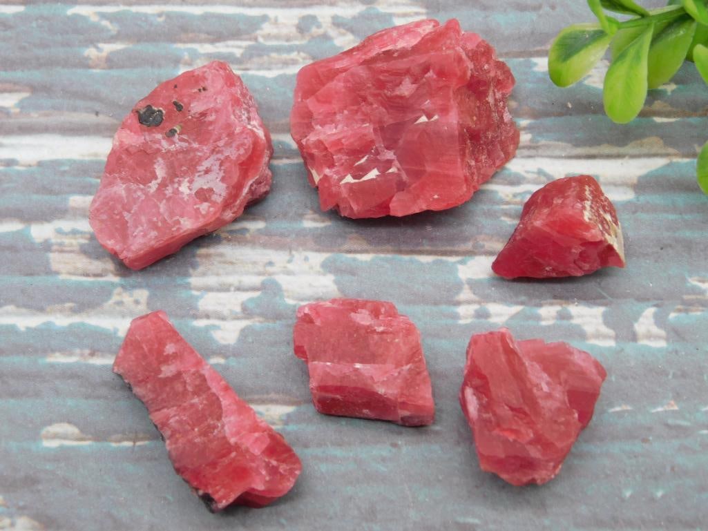 GEM RHODONITE ROCK STONE LAPIDARY SPECIMEN (1 of 2)