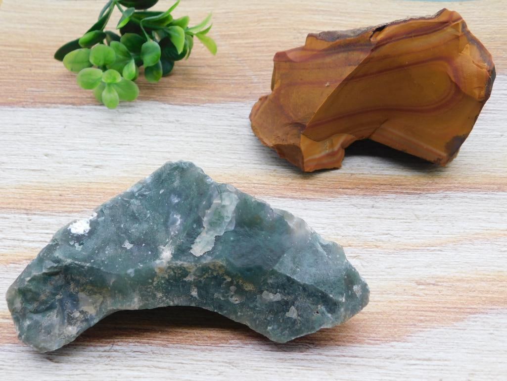 MIXED ROUGH LOT ROCK STONE LAPIDARY SPECIMEN (1 of 2)