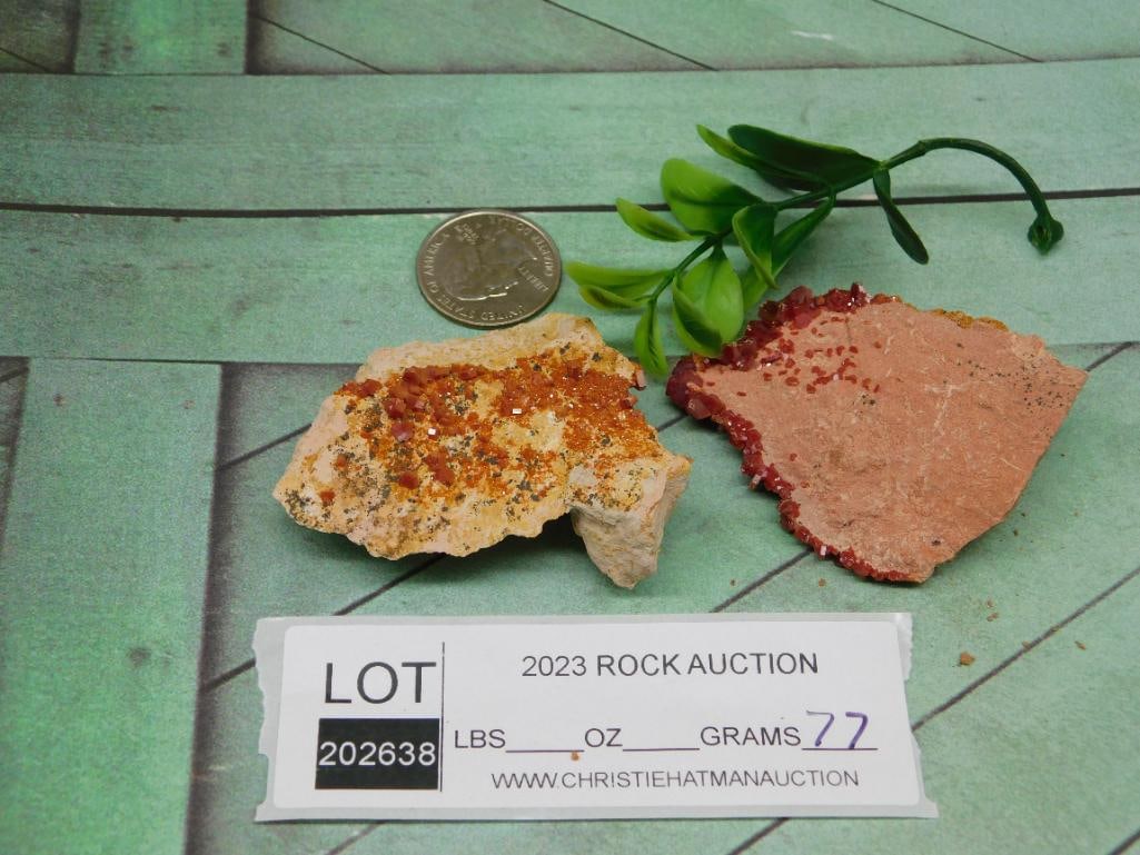 VANADINITE ROCK STONE LAPIDARY SPECIMEN - 3