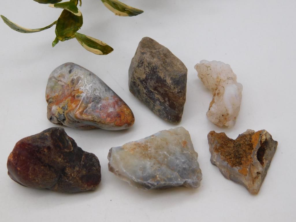 MIXED ROUGH ROCK ROCK STONE LAPIDARY SPECIMEN: WELCOME TO HATMAN AUCTIONS! SPECIAL NOTICE: Please see photos for measurements and descriptions. ***Yes, we have in house shipping with MANY REPEAT CUSTOMERS because of our streamlined service. ****We