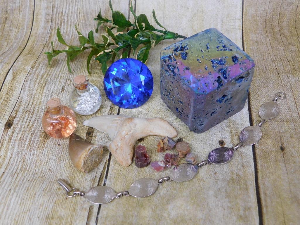 MIXED LOT ROCK STONE LAPIDARY SPECIMEN: MIXED LOT ROCK STONE LAPIDARY SPECIMEN