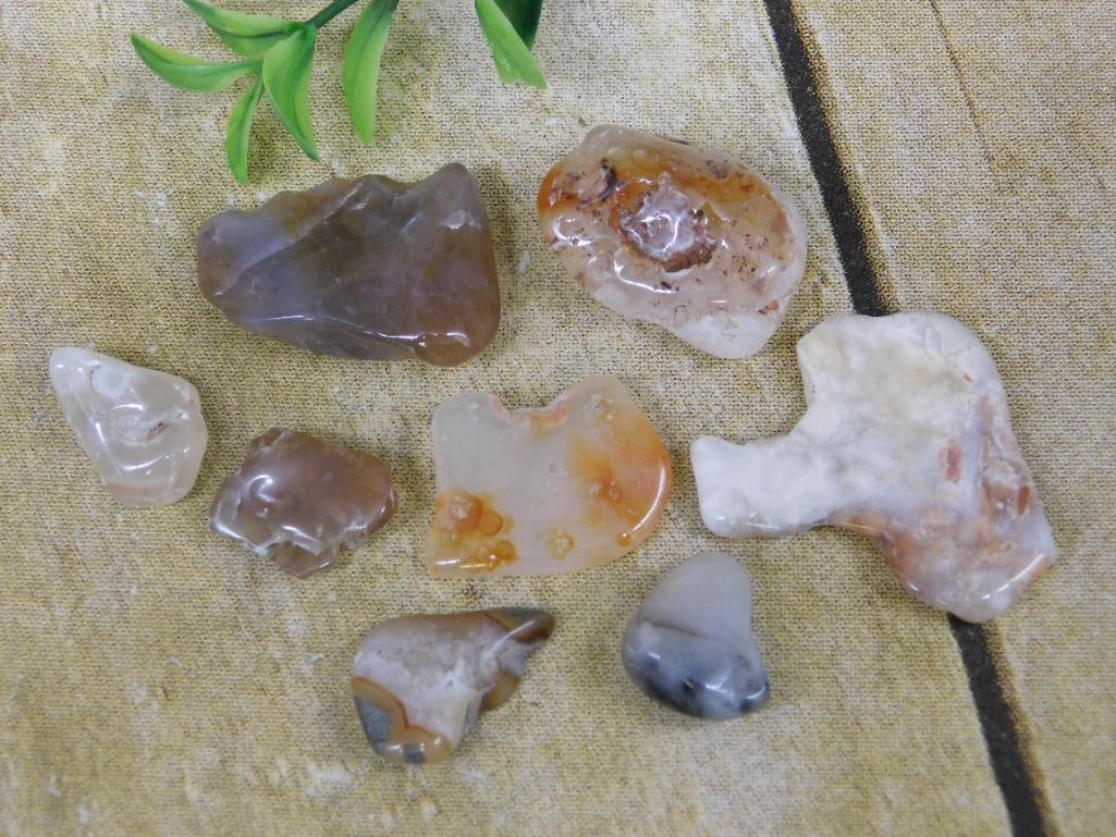 MIXED LOT ROCK STONE LAPIDARY SPECIMEN: MIXED LOT ROCK STONE LAPIDARY SPECIMEN