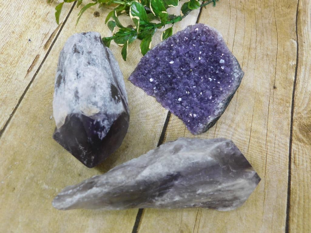 AMETHYST ROCK STONE LAPIDARY SPECIMEN (1 of 2)
