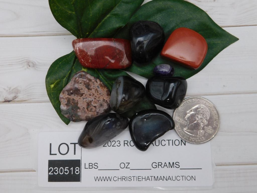 MIXED AGATE LOT ROCK STONE LAPIDARY SPECIMEN - 2