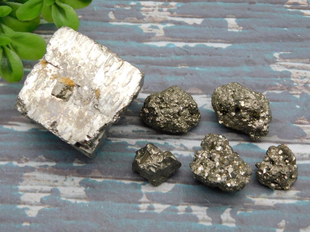 PYRITE ROCK STONE LAPIDARY SPECIMEN (1 of 5)