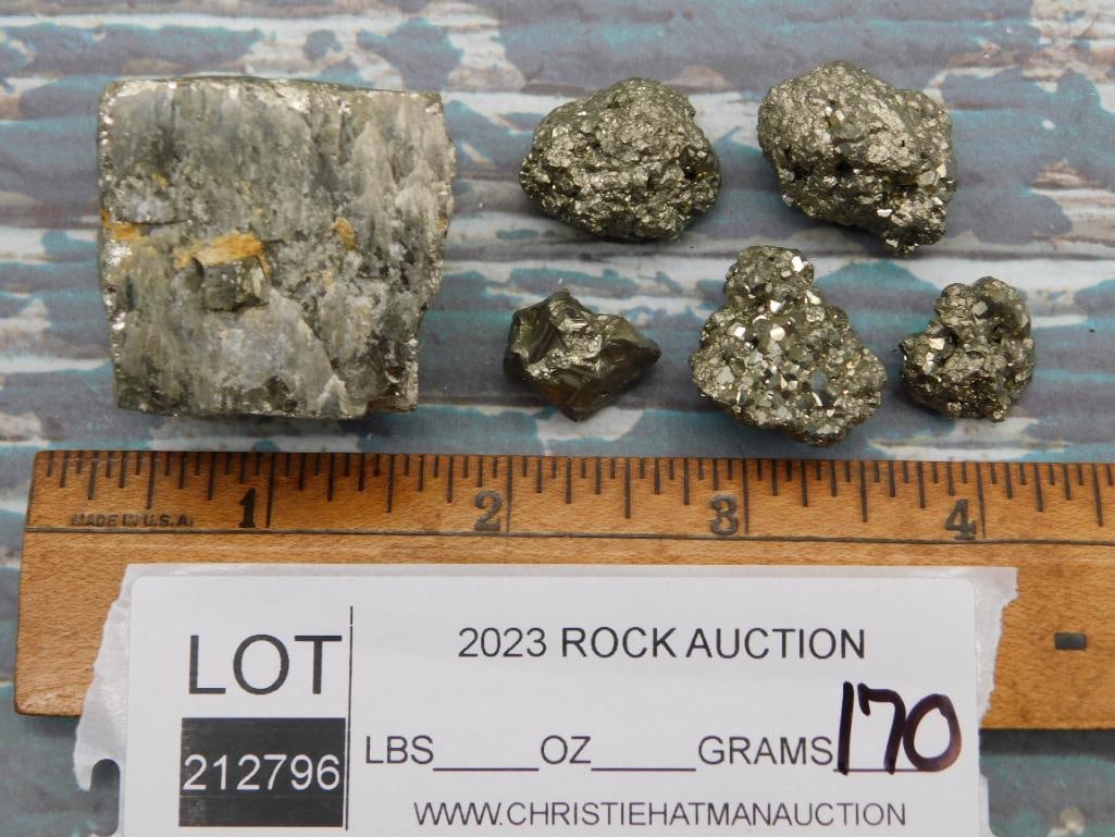 PYRITE ROCK STONE LAPIDARY SPECIMEN - 2