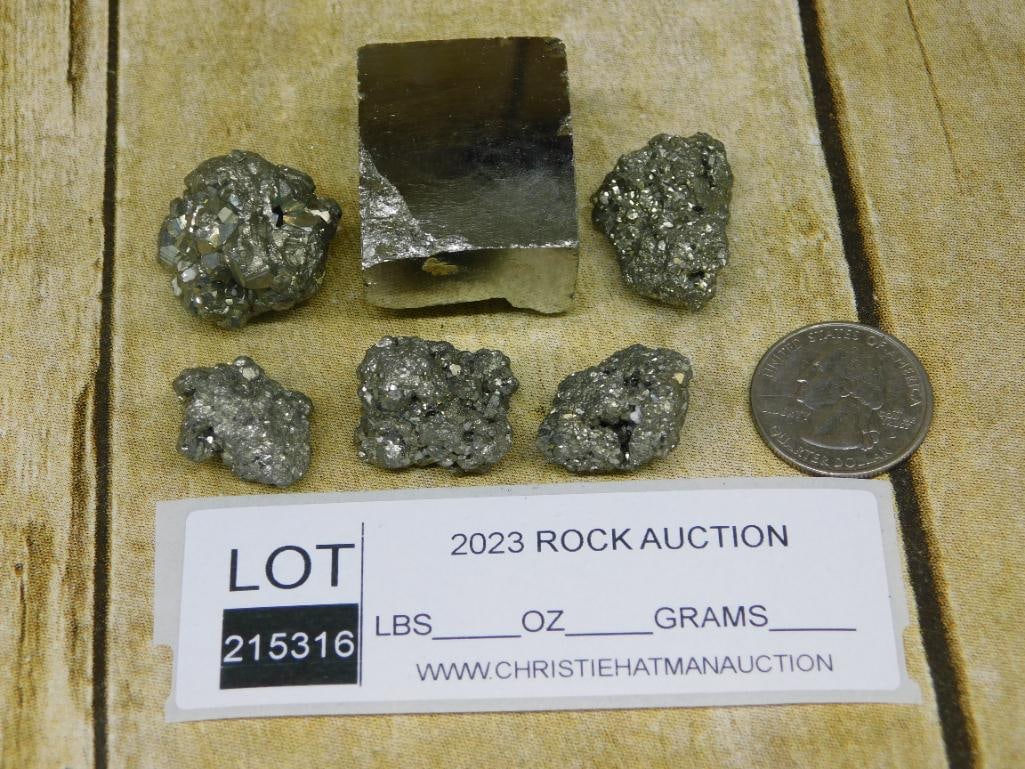 PYRITE ROCK STONE LAPIDARY SPECIMEN - 2