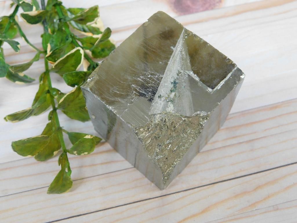 NATURAL FORMATION PYRITE CUBE ROCK STONE LAPIDARY SPECIMEN: NATURAL FORMATION PYRITE CUBE ROCK STONE LAPIDARY SPECIMEN — Part of our Discover Hidden Harbor, Crystals and Gems auction at HATMAN'S Auctions! Please see photos for measurements and condition.