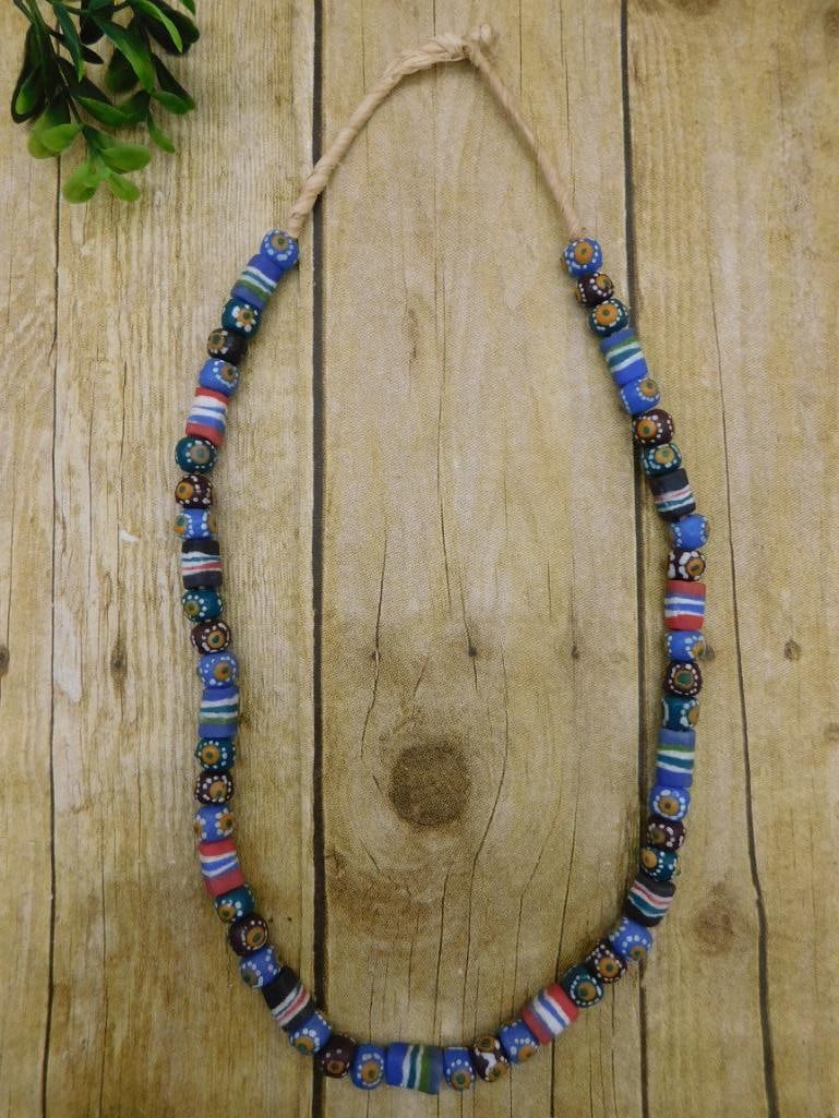 AFRICAN TRADE BEADS ROCK STONE LAPIDARY SPECIMEN: AFRICAN TRADE BEADS ROCK STONE LAPIDARY SPECIMEN — Part of our Discover Hidden Harbor, Crystals and Gems auction at HATMAN'S Auctions! Please see photos for measurements and condition. YES, we have 