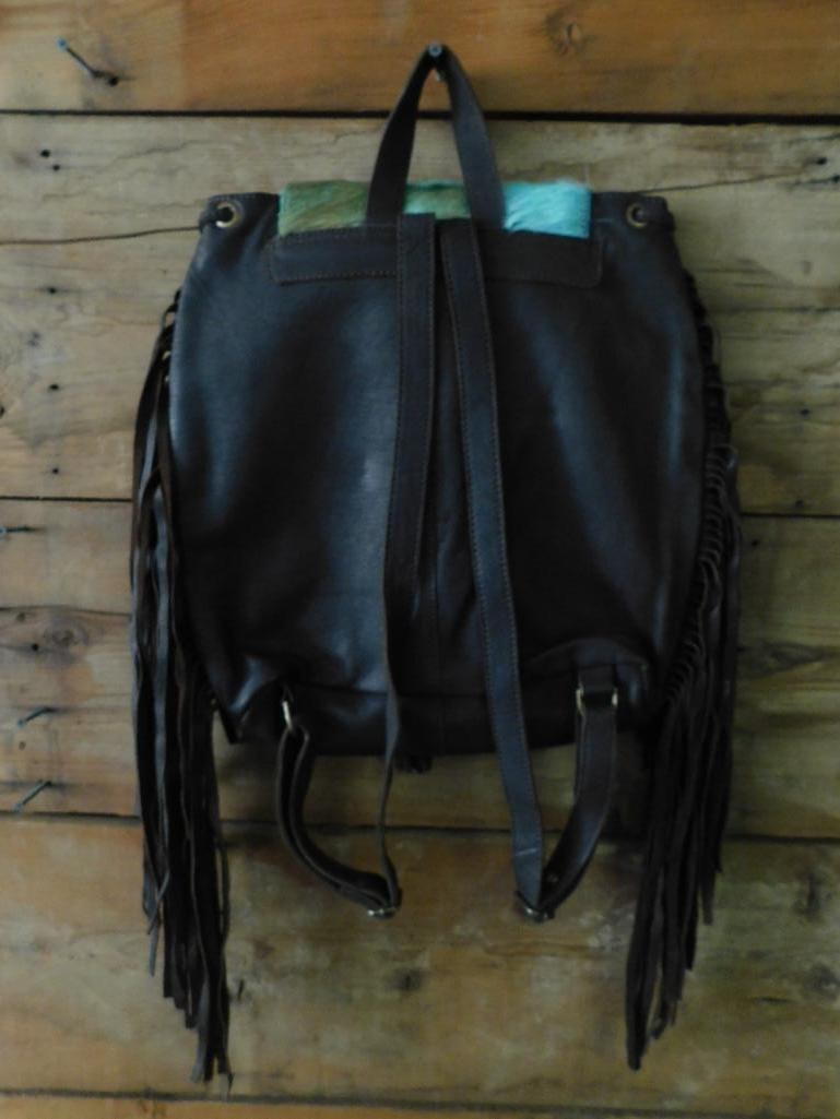 AMERICAN DARLING CONCEALED CARRY LEATHER CROSSBODY FRINGE BAG BACKPACK STYLE: AMERICAN DARLING CONCEALED CARRY LEATHER CROSSBODY FRINGE BAG BACKPACK STYLE — Part of our Discover Hidden Harbor, Crystals and Gems auction at HATMAN'S Auctions! Please see photos for measurements
