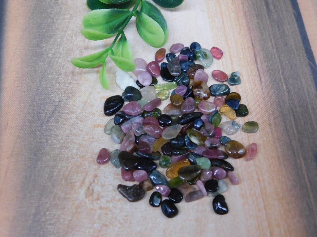 TOURMALINE ROCK STONE LAPIDARY SPECIMEN: TOURMALINE ROCK STONE LAPIDARY SPECIMEN — Part of our Discover Hidden Harbor, Crystals and Gems auction at HATMAN'S Auctions! Please see photos for measurements and condition. YES, we have in-house