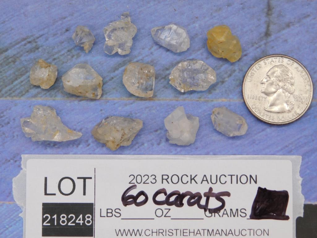 HERKIMER DIAMONDS ROCK STONE LAPIDARY SPECIMEN - 2