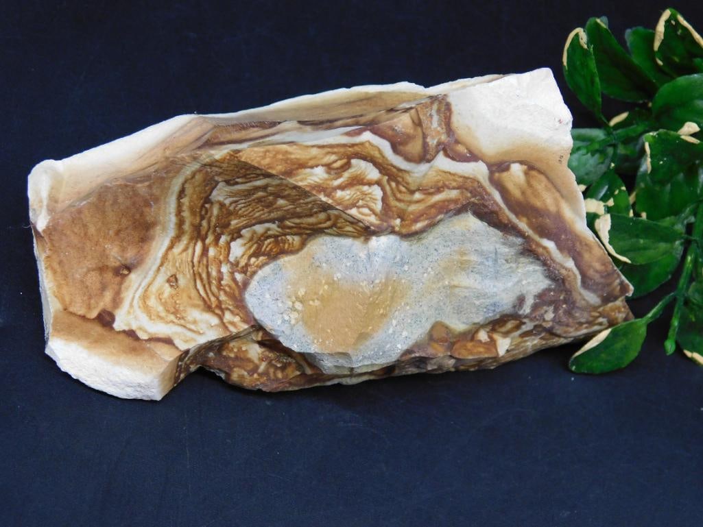 JASPER ROCK STONE LAPIDARY SPECIMEN: JASPER ROCK STONE LAPIDARY SPECIMEN - Part of our Discover Golden Attic, Crystals and Gems auction at HATMAN'S Auctions! Please see photos for measurements and condition. YES, we have in-house
