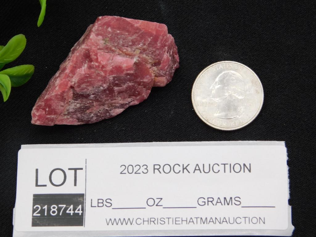 GEM RHODONITE ROCK STONE LAPIDARY SPECIMEN - 2