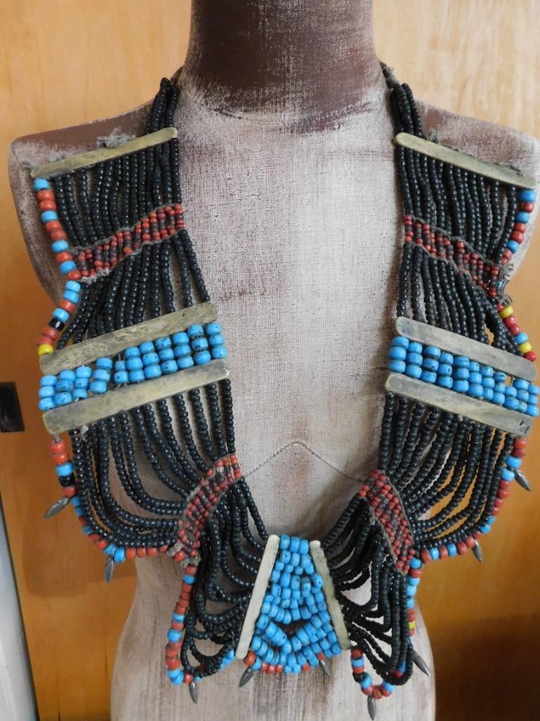 AFRICAN TRADE BEADS ROCK STONE LAPIDARY SPECIMEN: AFRICAN TRADE BEADS ROCK STONE LAPIDARY SPECIMEN - Part of our Discover Golden Attic, Crystals and Gems auction at HATMAN'S Auctions! Please see photos for measurements and condition. YES, we have