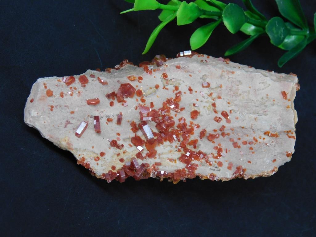 VANADINITE ROCK STONE LAPIDARY SPECIMEN: VANADINITE ROCK STONE LAPIDARY SPECIMEN - Part of our Discover Golden Attic, Crystals and Gems auction at HATMAN'S Auctions! Please see photos for measurements and condition. YES, we have in-house shi