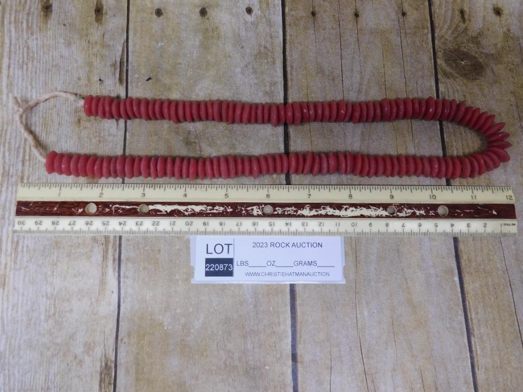 AFRICAN TRADE BEADS ROCK STONE LAPIDARY SPECIMEN - 2