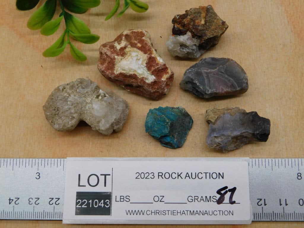 MIXED ROUGH LOT ROCK STONE LAPIDARY SPECIMEN - 2