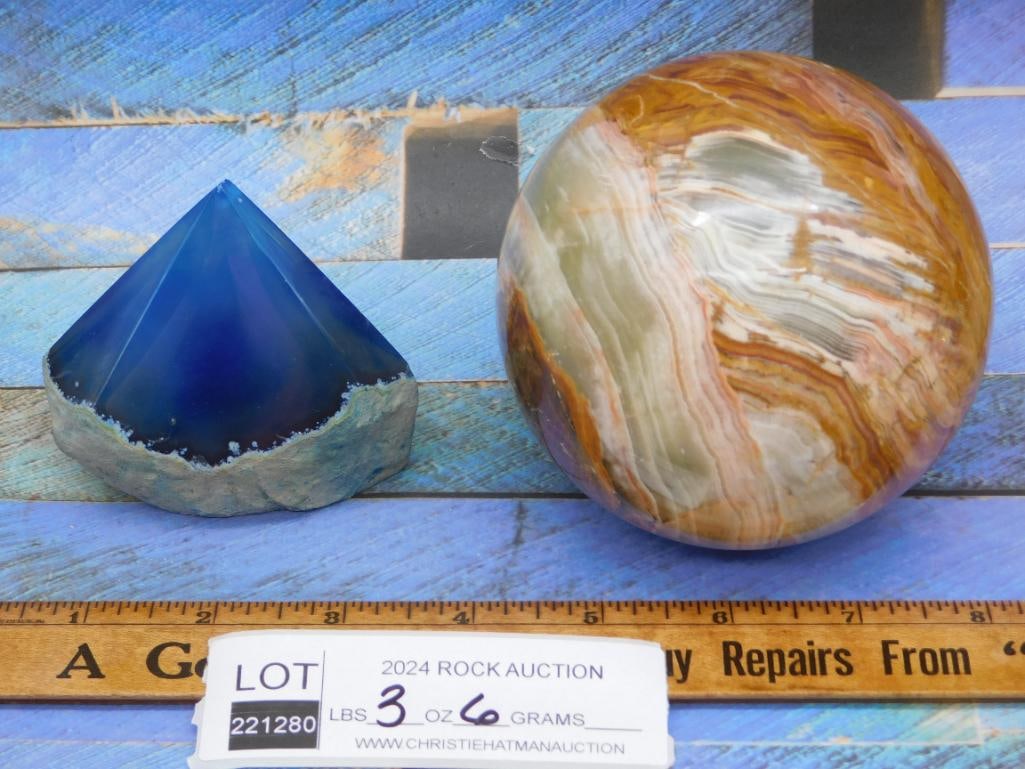 MIXED LOT ROCK STONE LAPIDARY SPECIMEN: MIXED LOT ROCK STONE LAPIDARY SPECIMEN - Part of our Discover Golden Attic, Crystals and Gems auction at HATMAN'S Auctions! Please see photos for measurements and condition. YES, we have in-house