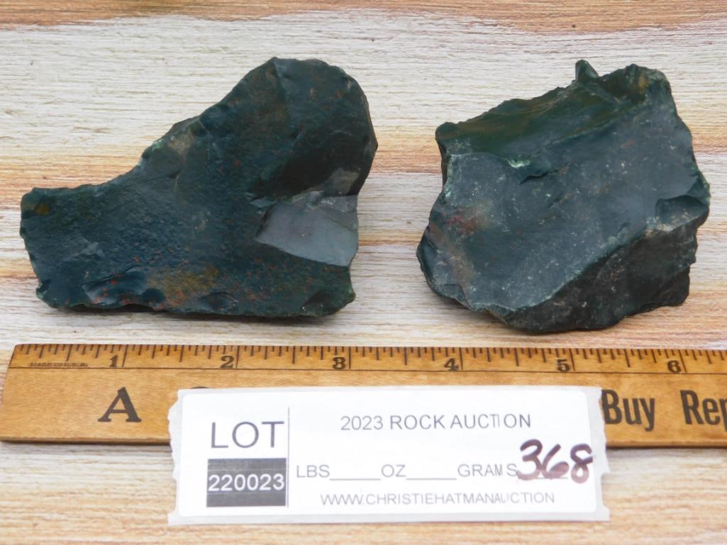 BLOODSTONE ROCK STONE LAPIDARY SPECIMEN: BLOODSTONE ROCK STONE LAPIDARY SPECIMEN - Part of our Discover Golden Attic, Crystals and Gems auction at HATMAN'S Auctions! Please see photos for measurements and condition. YES, we have in-house