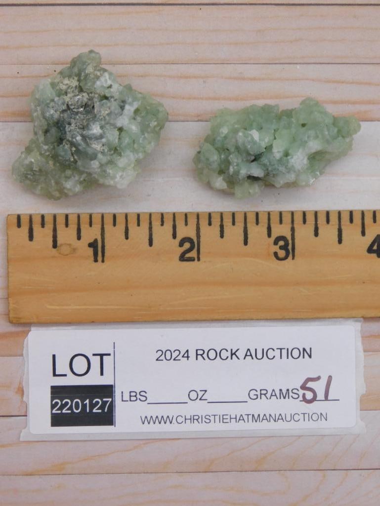 PREHNITE ROCK STONE LAPIDARY SPECIMEN: PREHNITE ROCK STONE LAPIDARY SPECIMEN - Part of our Discover Golden Attic, Crystals and Gems auction at HATMAN'S Auctions! Please see photos for measurements and condition. YES, we have in-house shipp