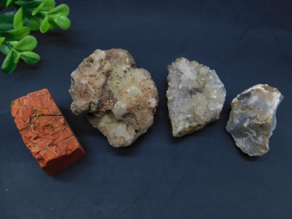 MIXED ROUGH LOT ROCK STONE LAPIDARY SPECIMEN: MIXED ROUGH LOT ROCK STONE LAPIDARY SPECIMEN - Part of our Discover Golden Attic, Crystals and Gems auction at HATMAN'S Auctions! Please see photos for measurements and condition. YES, we have in-hous