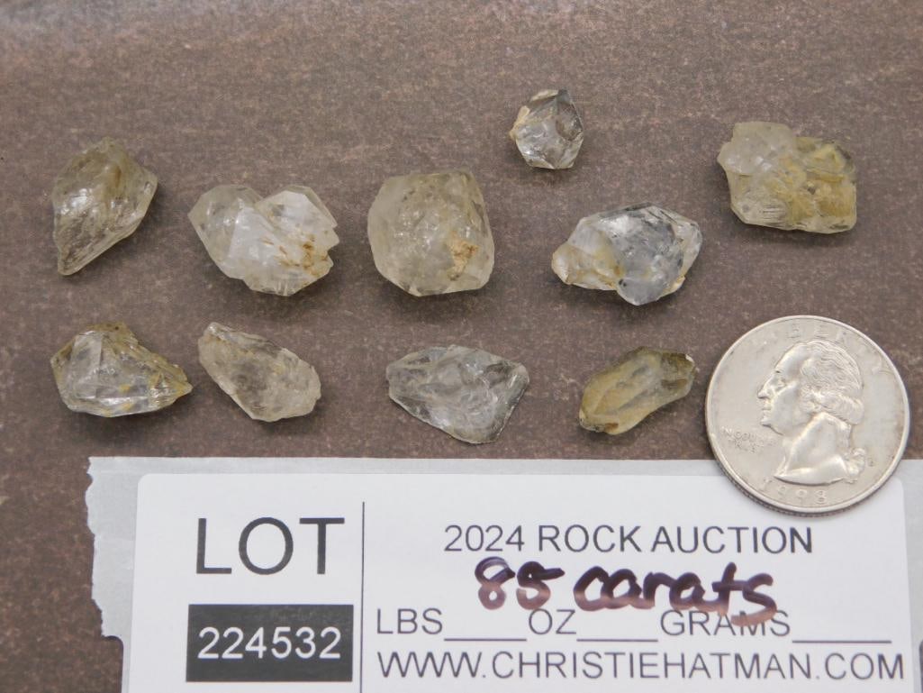 HERKIMER DIAMONDS ROCK STONE LAPIDARY SPECIMEN - 2