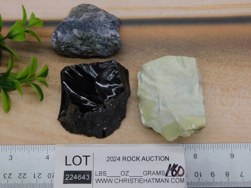 MIXED ROUGH LOT ROCK STONE LAPIDARY SPECIMEN - 2