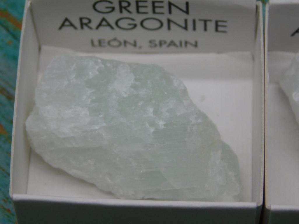 GREEN ARAGONITE ROCK STONE LAPIDARY SPECIMEN - 2