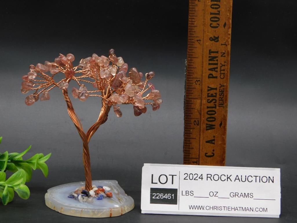 MIXED STONE TREE ROCK STONE LAPIDARY SPECIMEN - 3