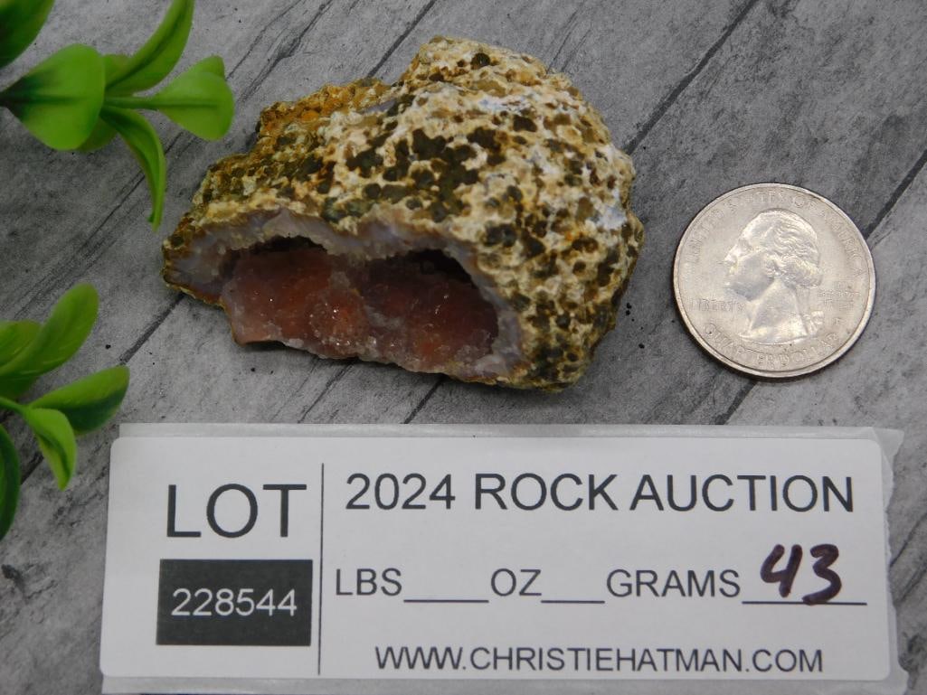 CAVE GEODE ROCK STONE LAPIDARY SPECIMEN - 7