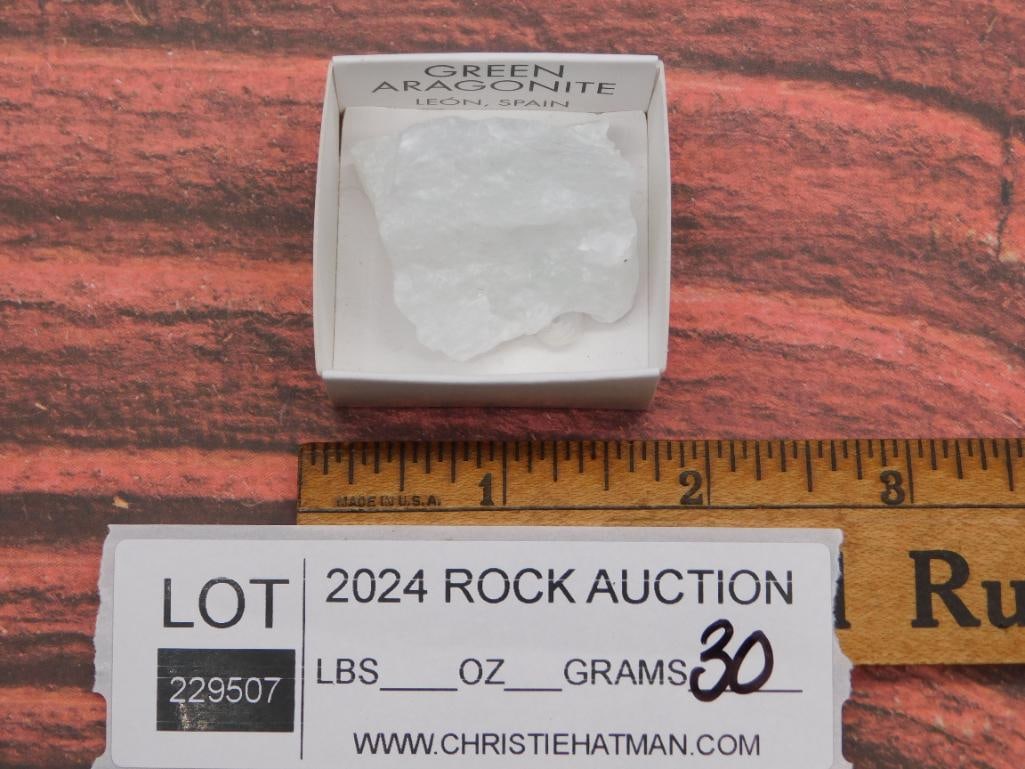 GREEN ARAGONITE ROCK STONE LAPIDARY SPECIMEN - 2