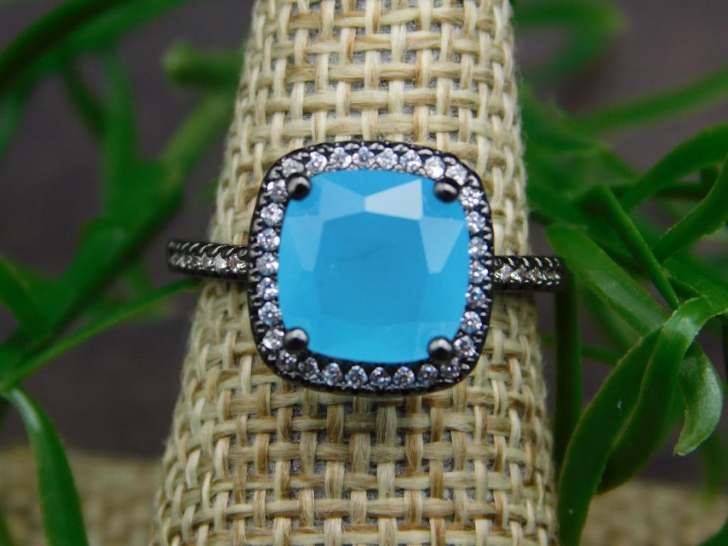 GENUINE STONE RING SIZE 6 - 4