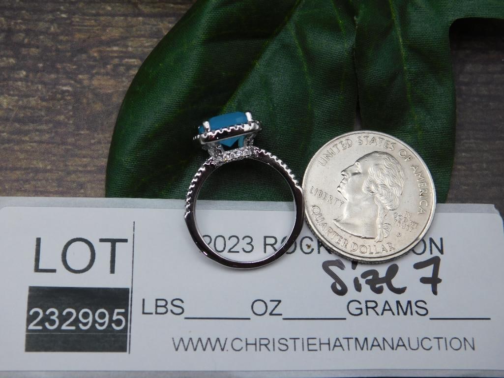 GENUINE STONE RING SIZE 7 - 2