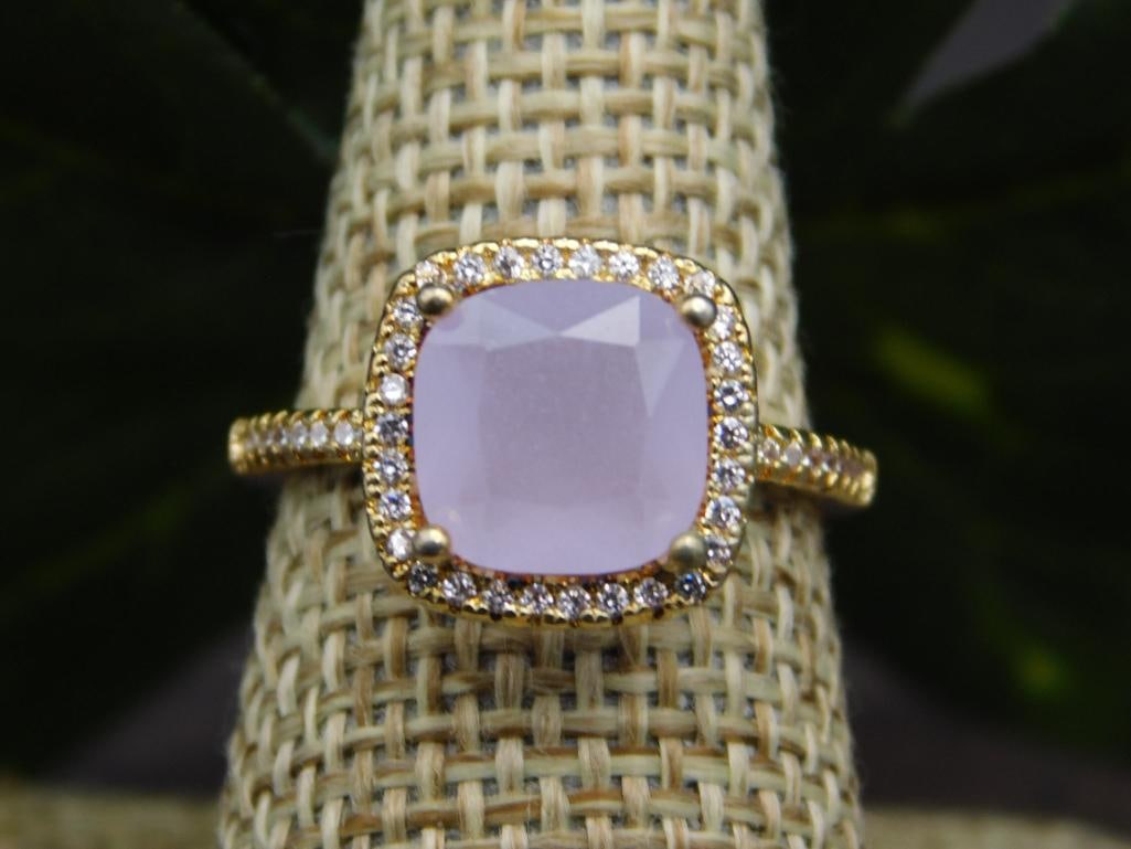 GENUINE STONE RING SIZE 7 - 4