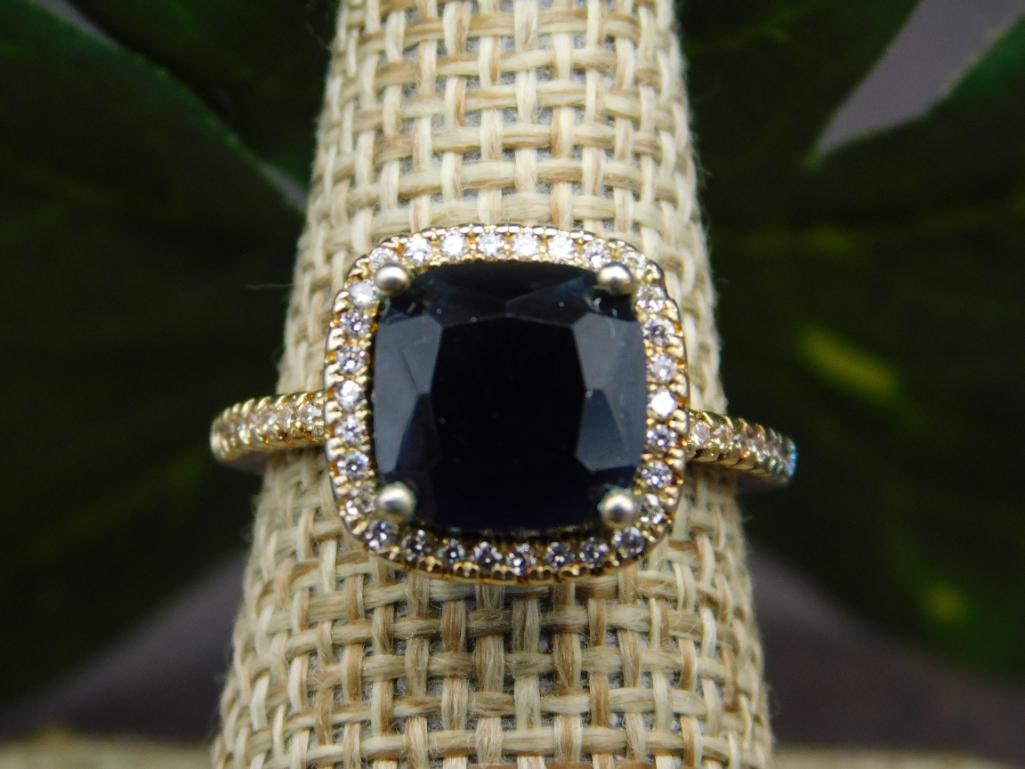 GENUINE STONE RING SIZE 6 - 4