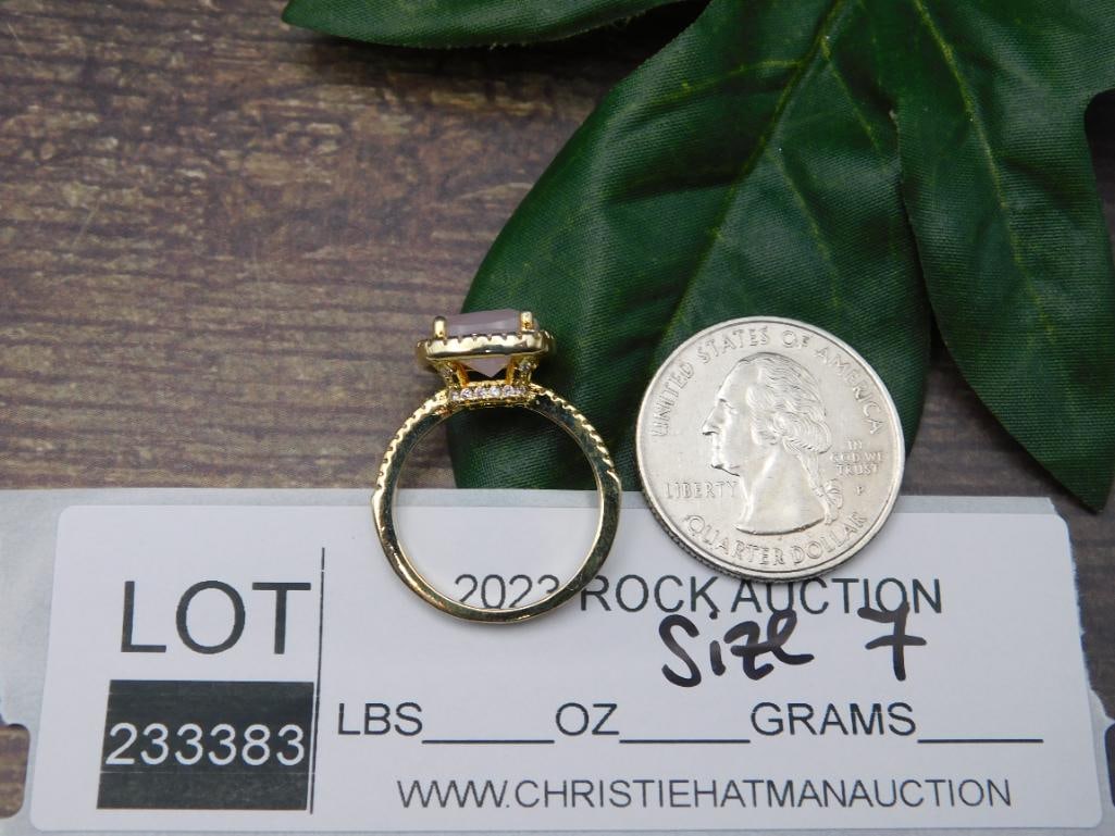GENUINE STONE RING SIZE 7 - 5