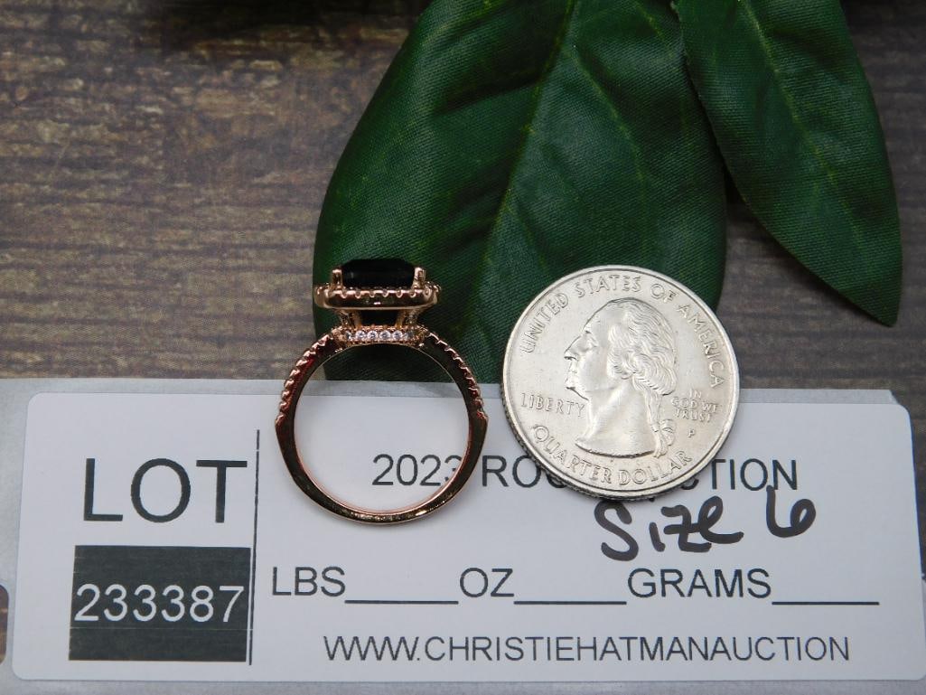 GENUINE STONE RING SIZE 6 - 2